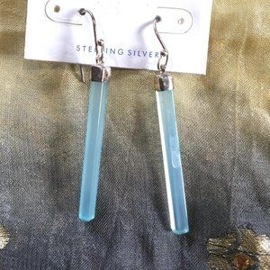 Teocalli Chalcedony Sterling Silver Earrings
